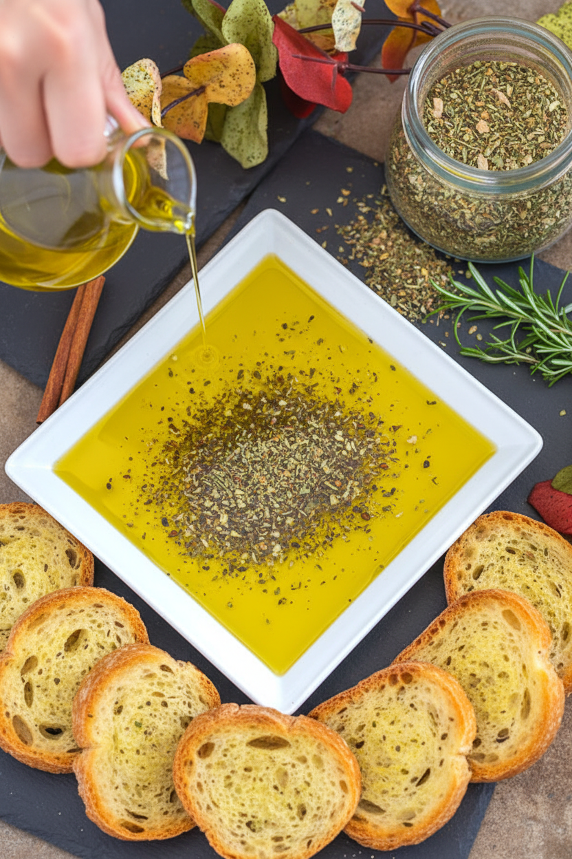 Easy Greek Dipping Oil Recipe