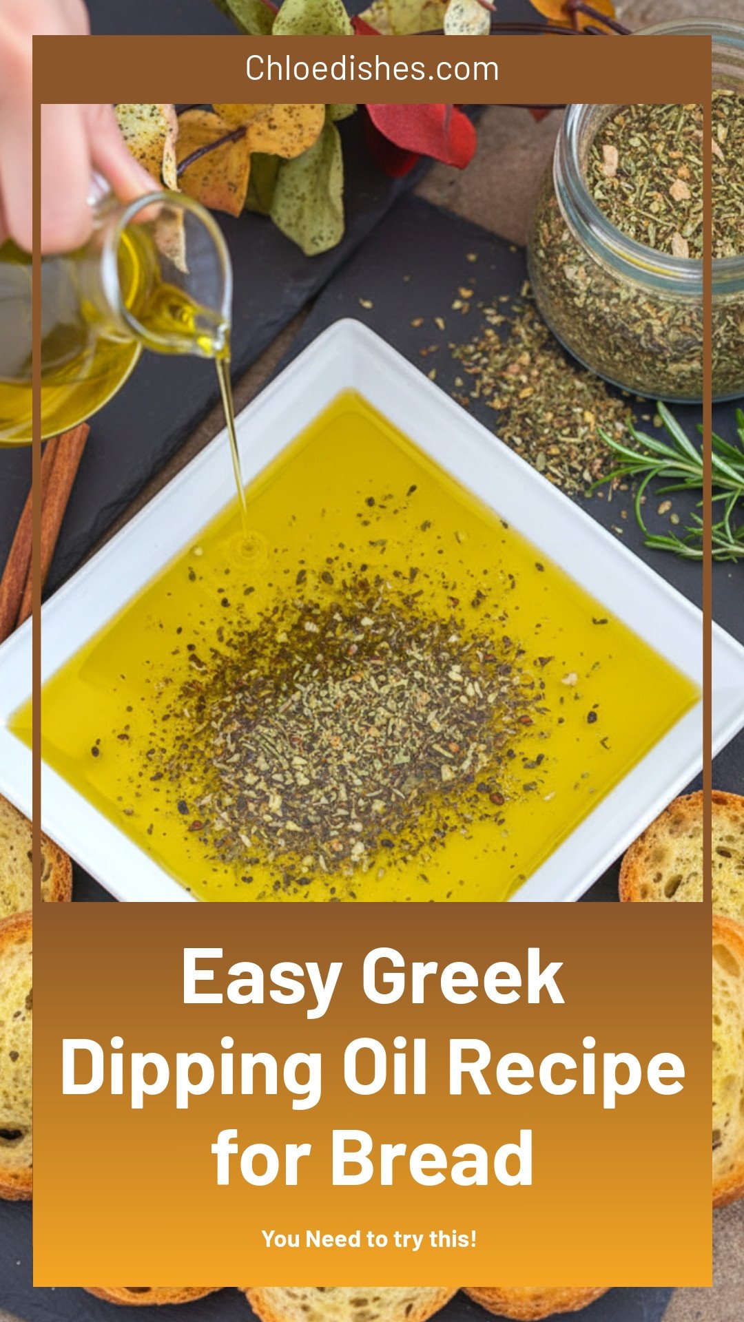 Easy Greek Dipping Oil Recipe