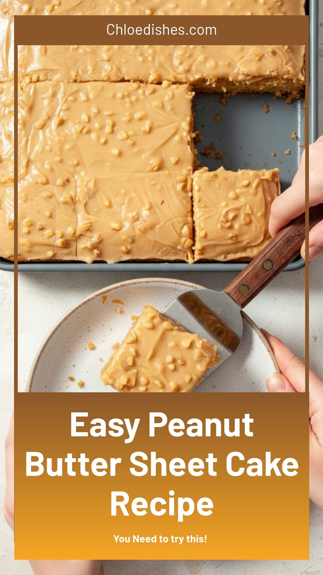Peanut Butter Sheet Cake
