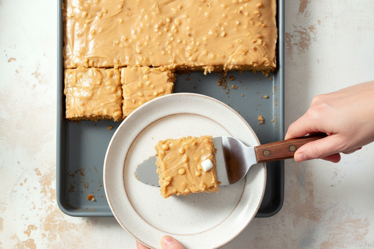 Easy Peanut Butter Sheet Cake