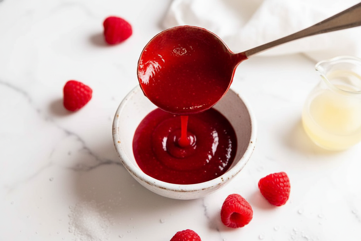 Easy Raspberry Coulis Recipe for Desserts