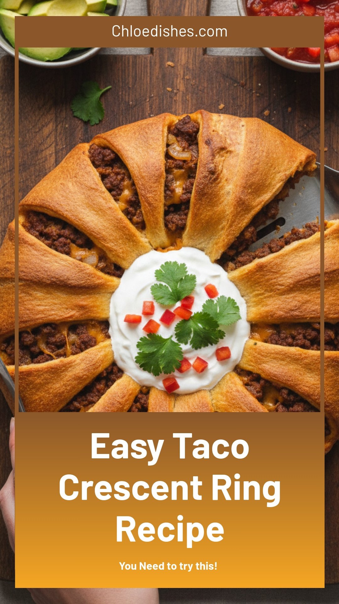How to Make a Taco Crescent Ring