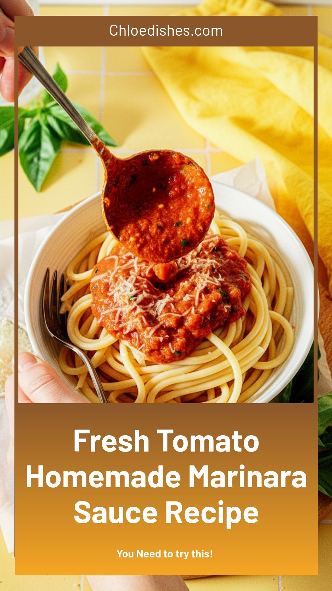 Homemade Marinara Sauce With Fresh Tomatoes