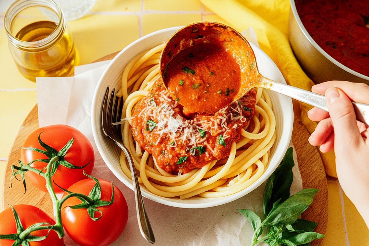 Fresh Tomato Homemade Marinara Sauce Recipe