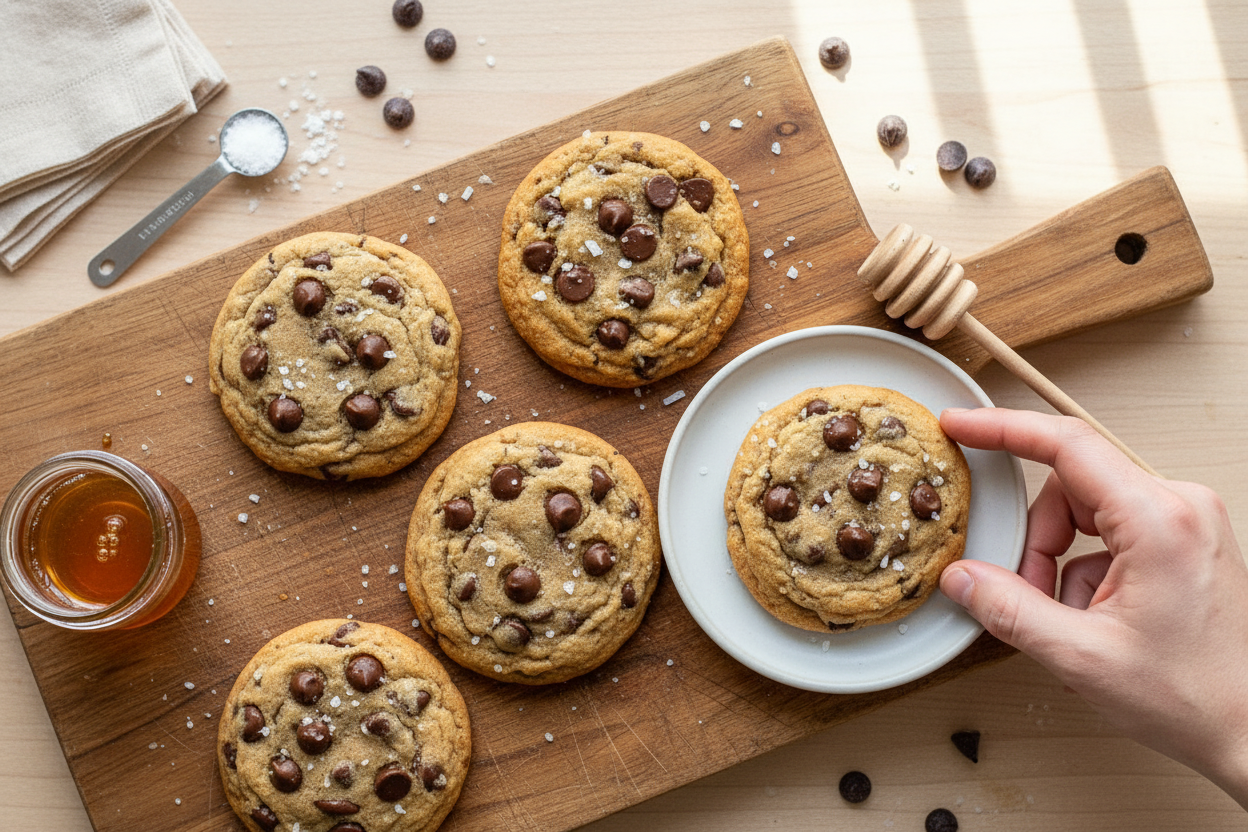 Gluten Free Dairy Free Honey Chocolate Chip Cookies