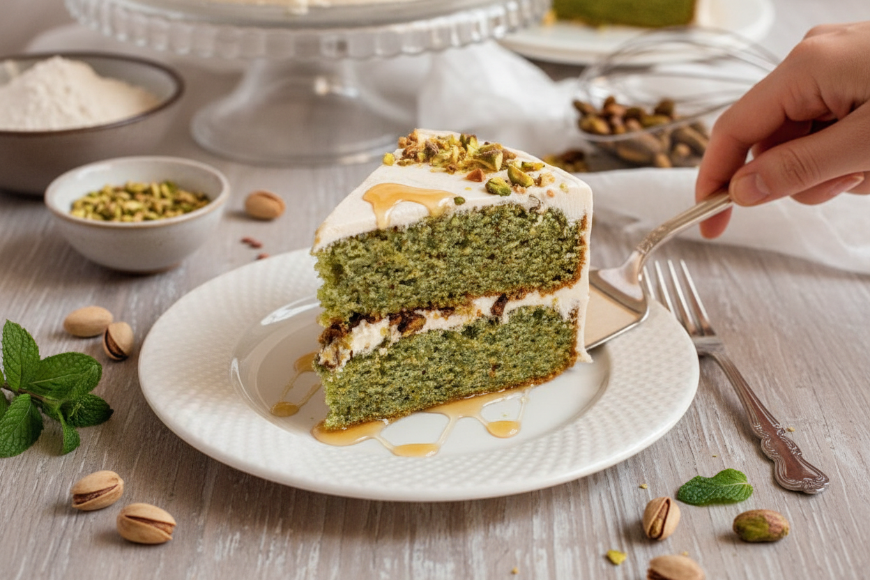 Gluten Free Dairy Free Pistachio Cake Recipe