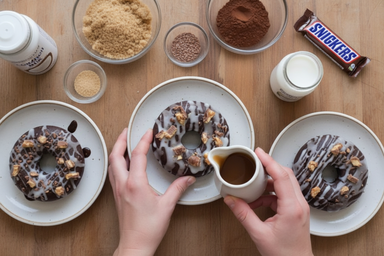 Gluten-Free Dairy-Free Snickers Donuts Recipe