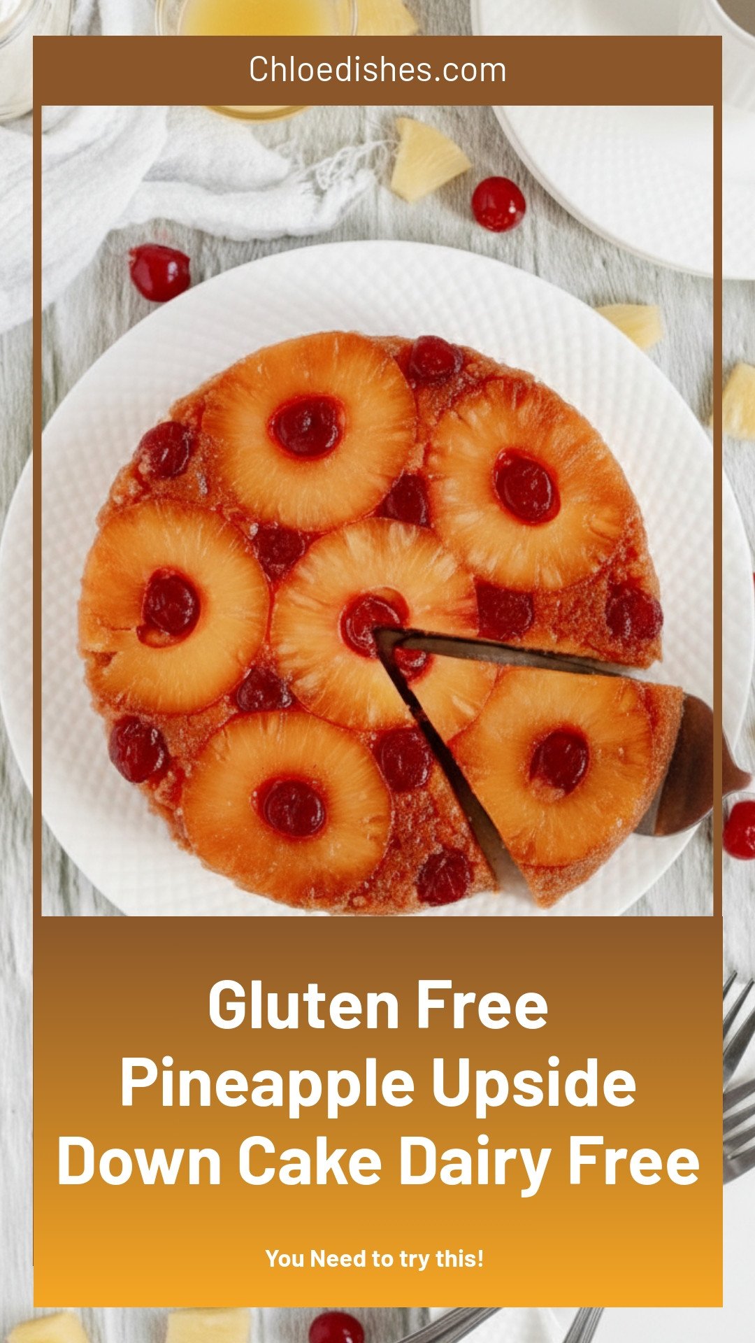 Gluten-Free Pineapple Upside Down Cake (DF Option)