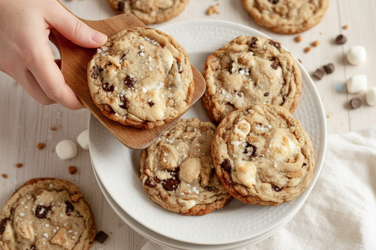 Toffee S’Mores Cookies (GF & DF Option): Gluten Free Toffee S Mores Cookies Dairy Free Option