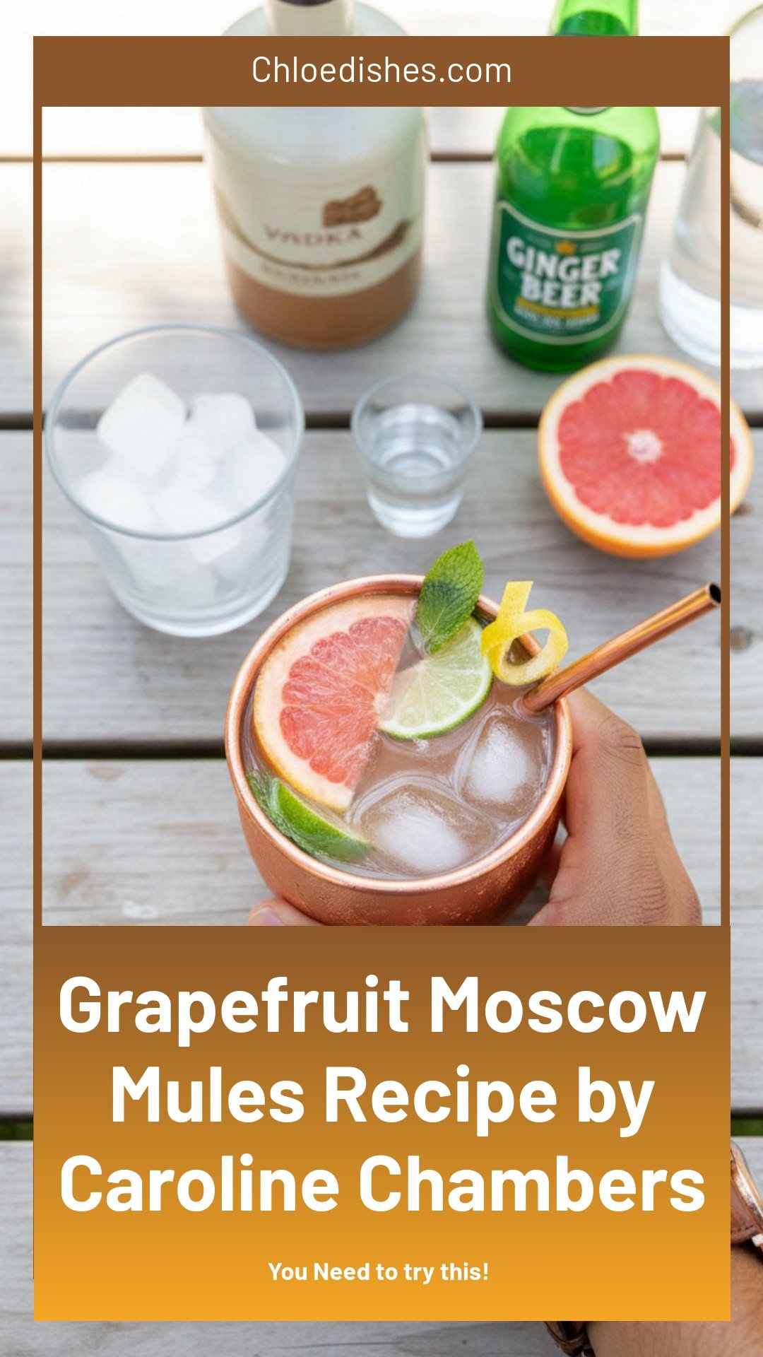 Grapefruit Moscow Mules | Caroline Chambers