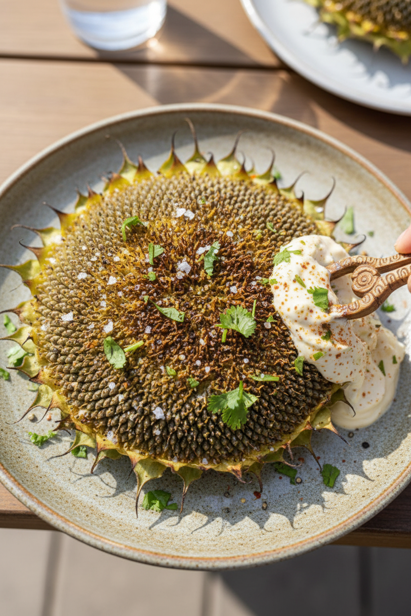 We Made a Grilled Sunflower Head—and We Have No Regrets
