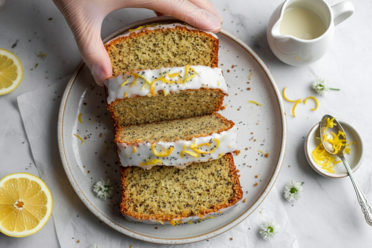 Healthy Lemon Poppy Seed Oatmeal Bread Recipe