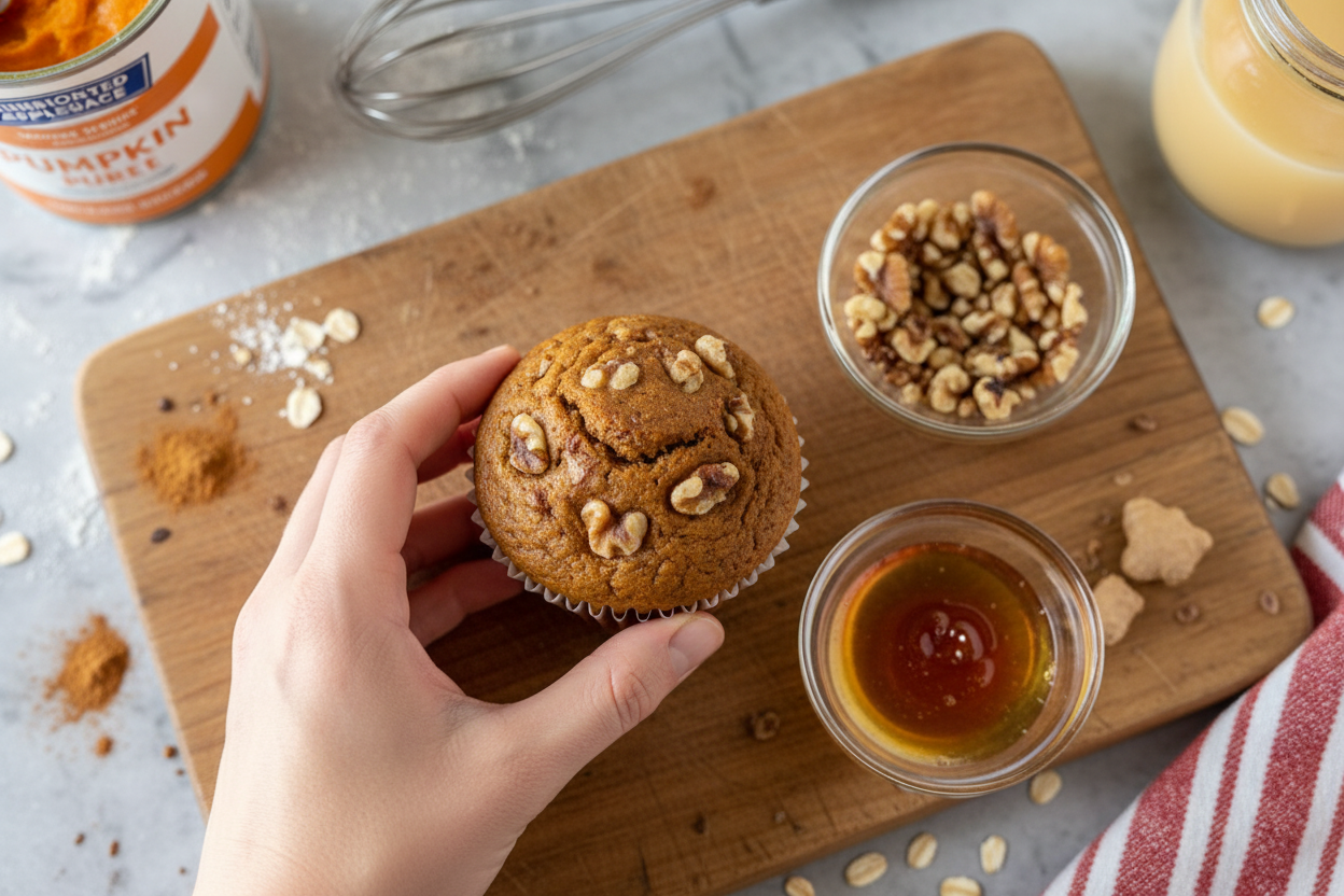 Healthy Pumpkin Muffins Recipe for Fall
