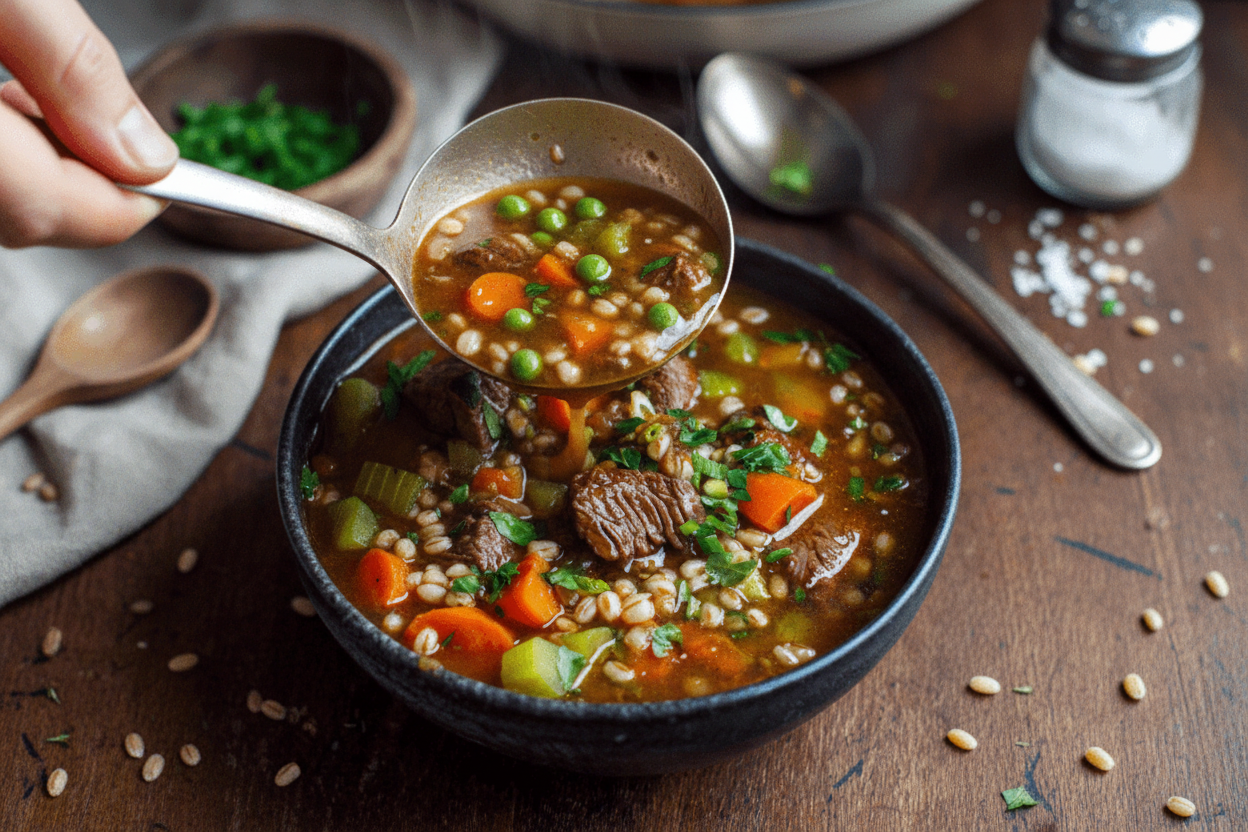 Hearty Beef and Barley Soup Recipe