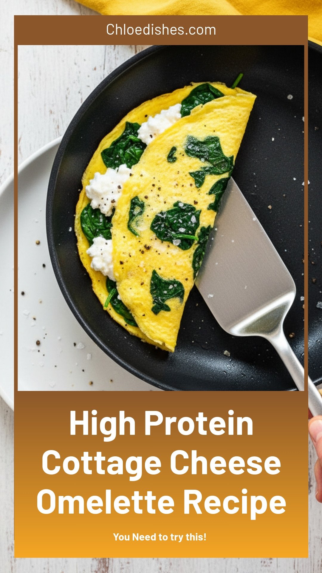 High Protein Cottage Cheese-Filled Omelette