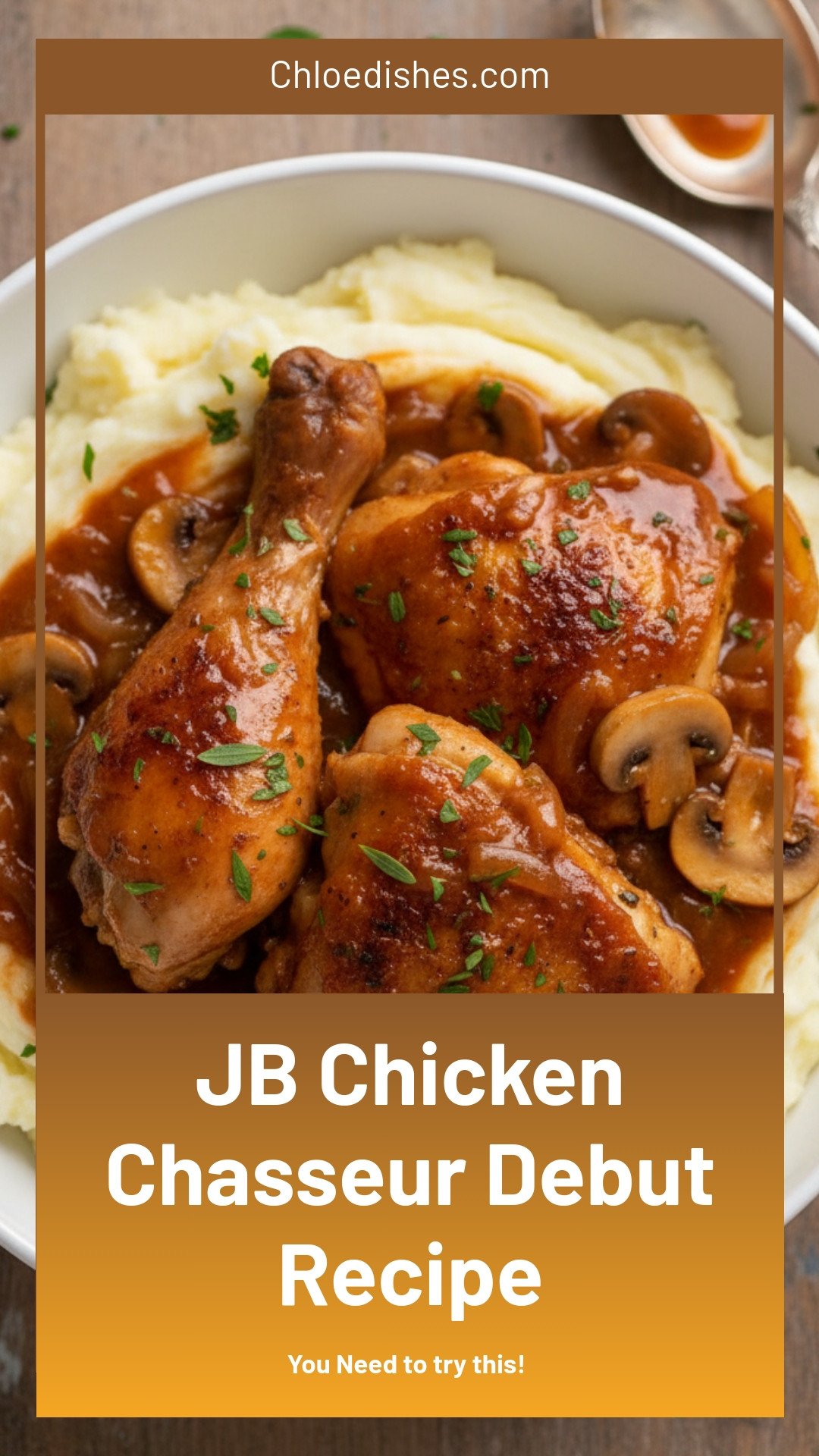 JB’s Chicken Chasseur – JB’s debut...