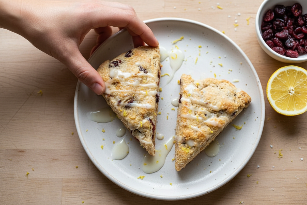 Lemon Cranberry Scones