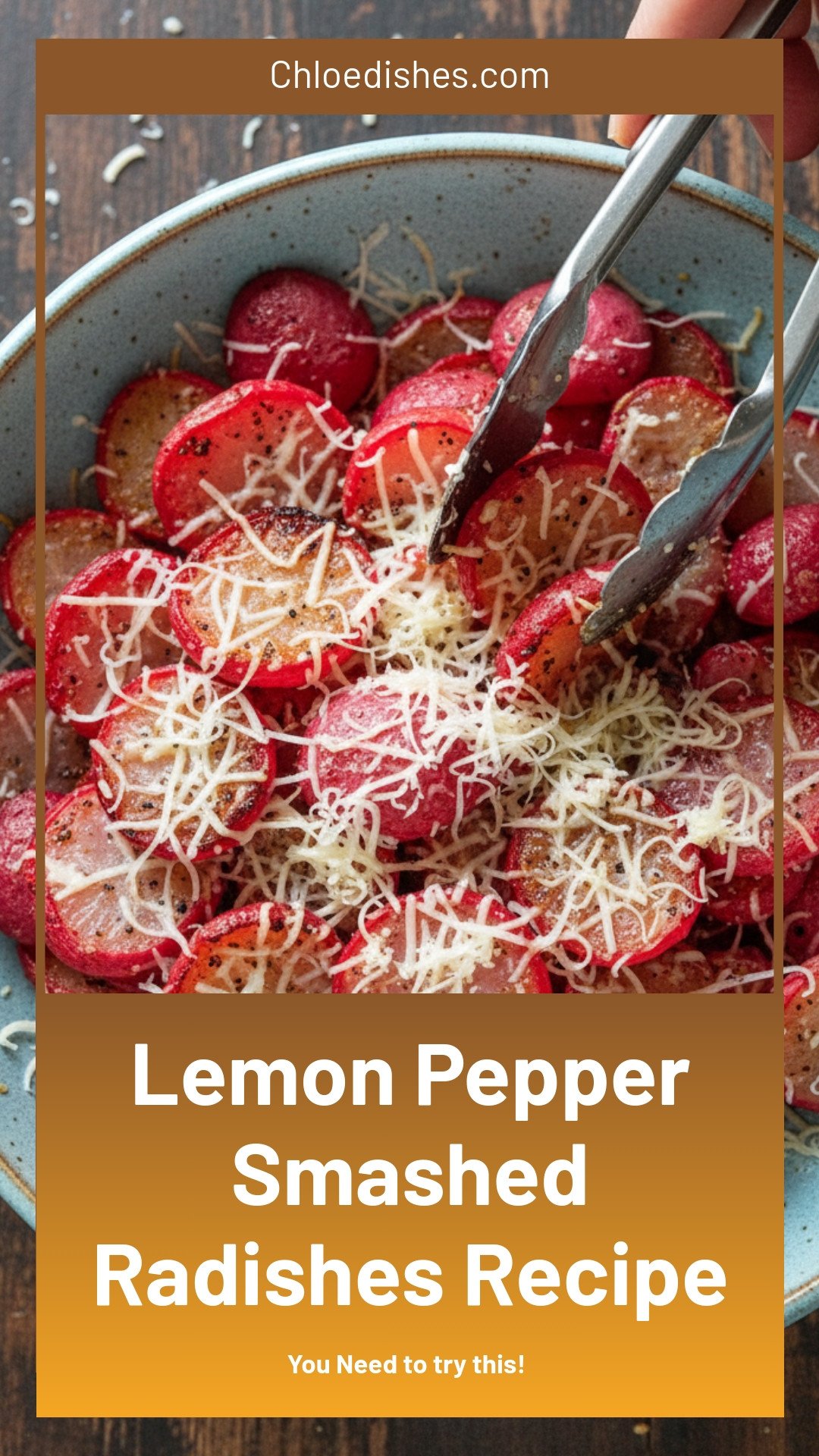 Smashed Radishes With Lemon Pepper Seasoning
