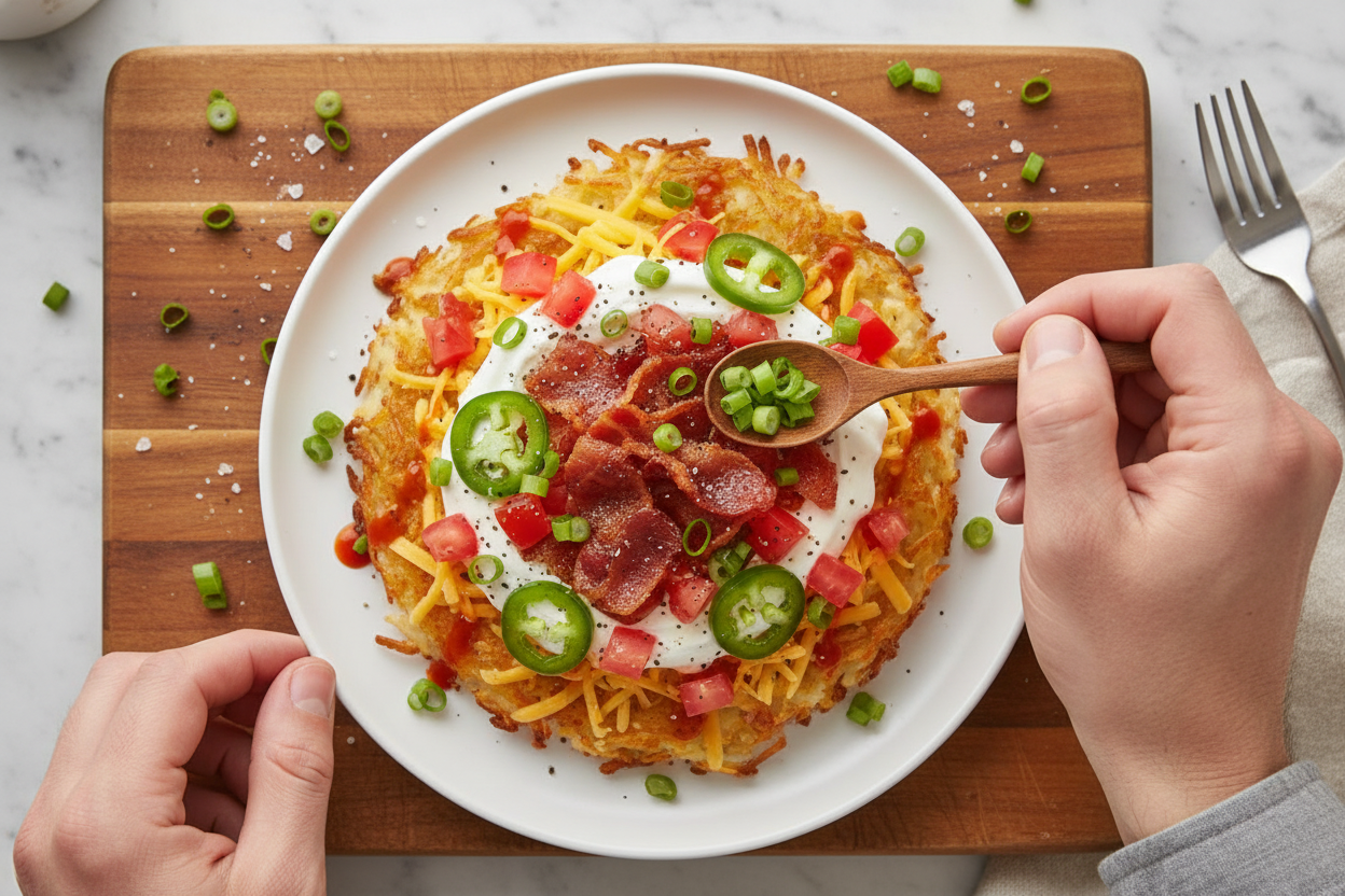 Loaded Hashbrowns Recipe for a Hearty Breakfast