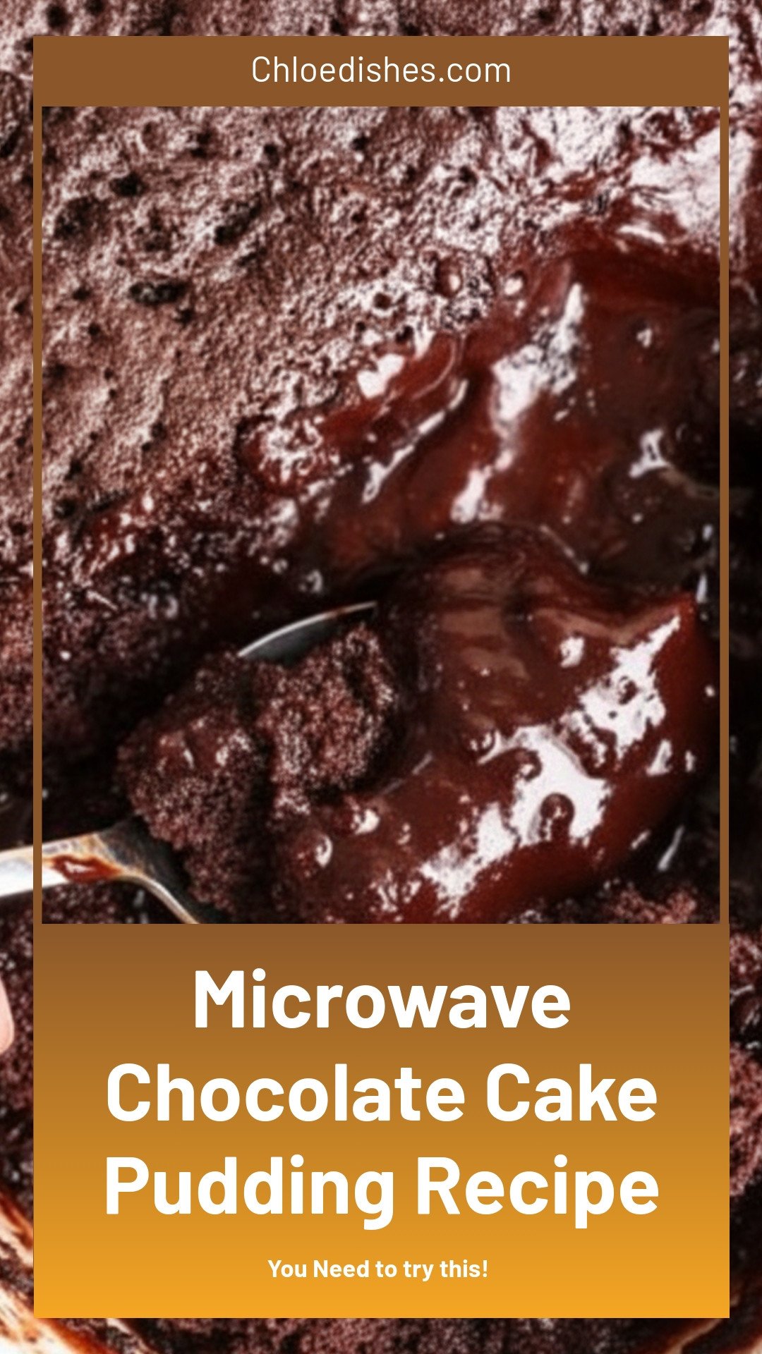 Microwave Chocolate Pudding Cake