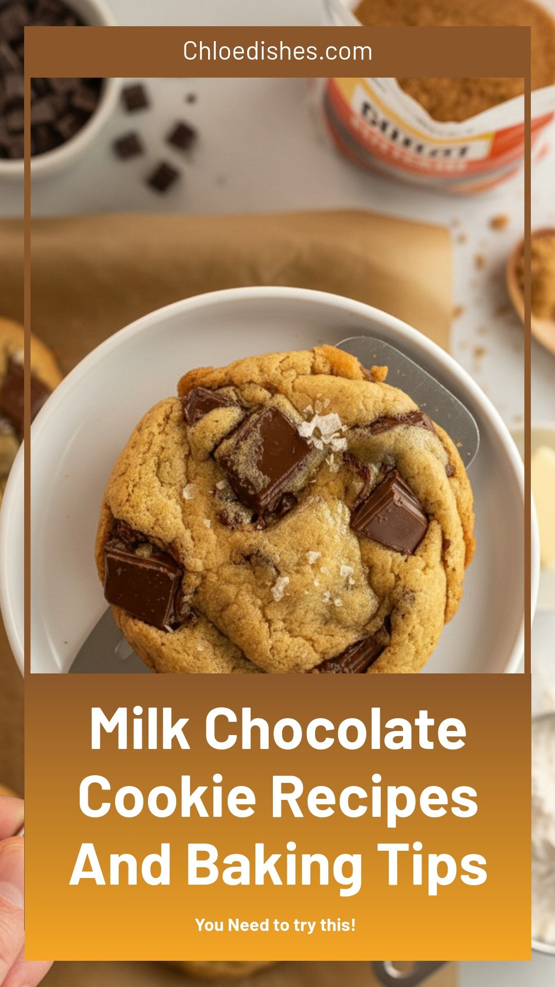 Milk chocolate cookies