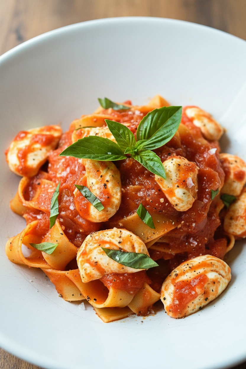 The Mozzarella Tomato Basil Pasta Recipe Your Family Will Love