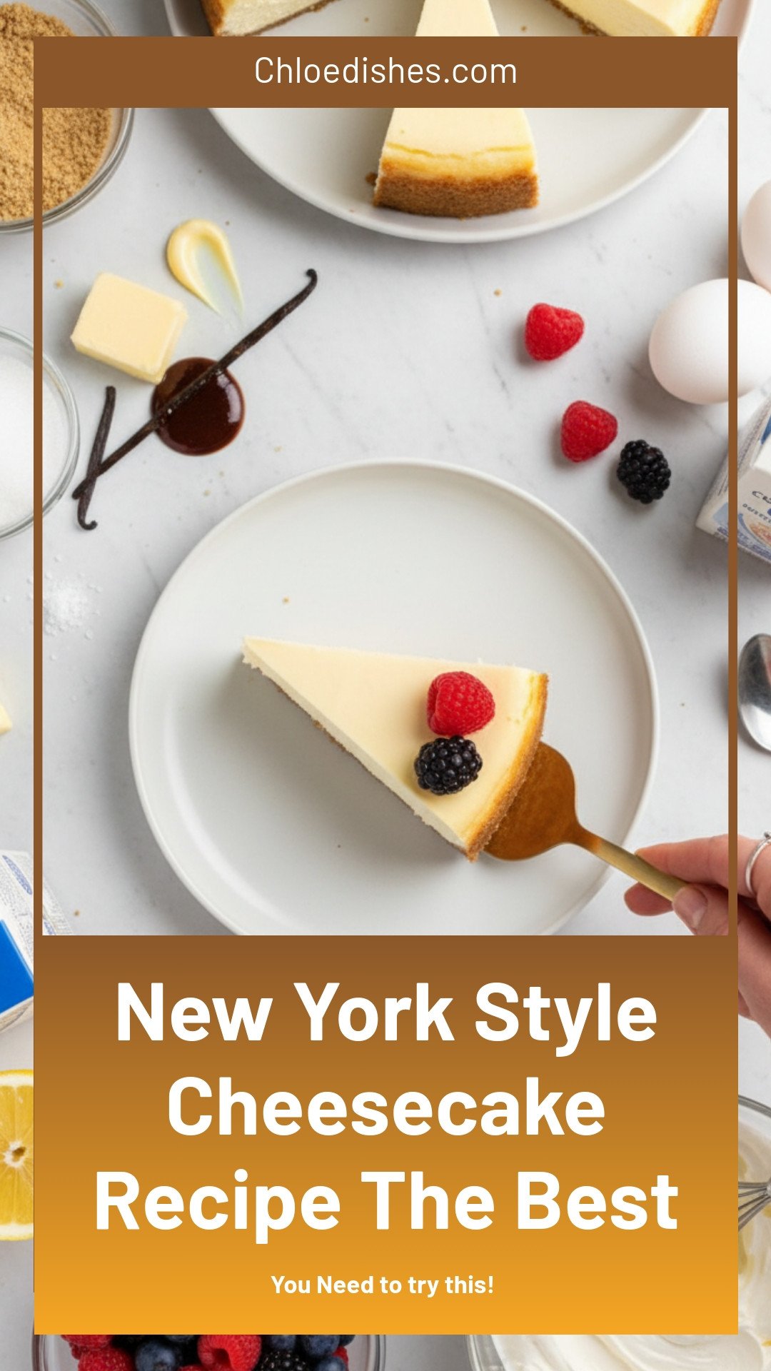 The BEST Cheesecake Recipe (New York style)