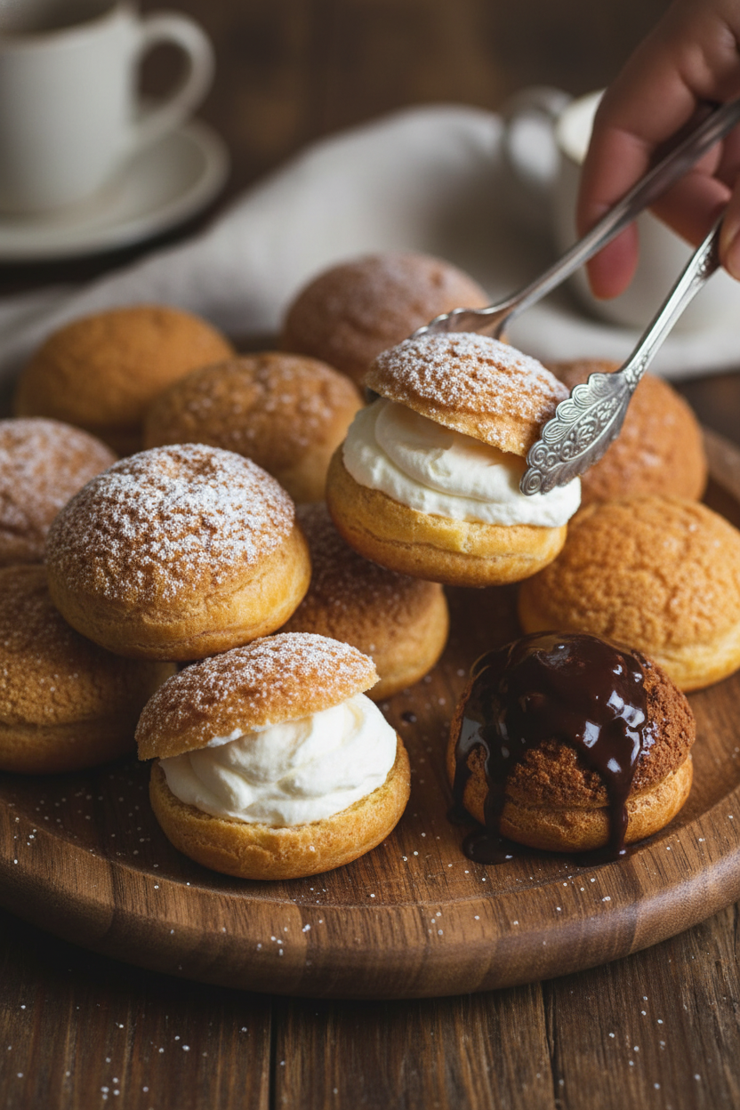 The Perfect Cream Puffs (Profiteroles)