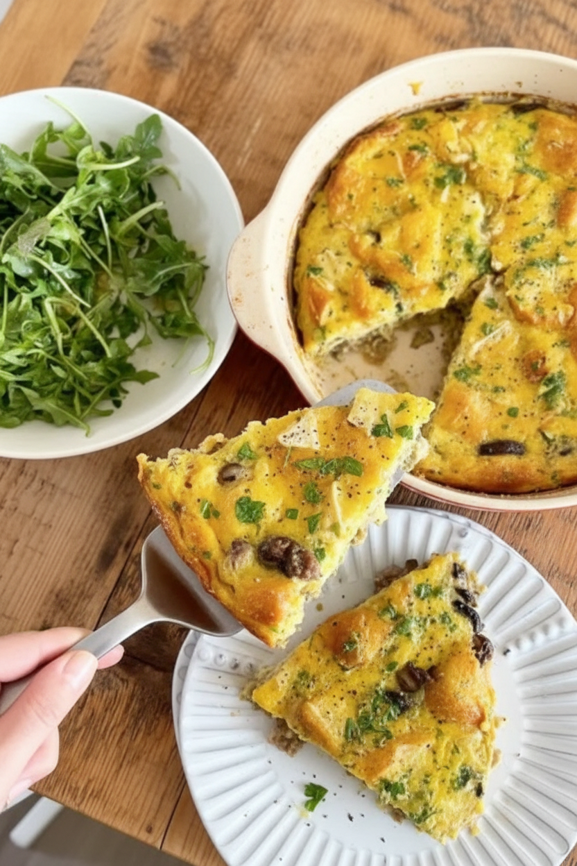 Perfect Slow-Cooked Strata (Egg Casserole) | Caroline Chambers