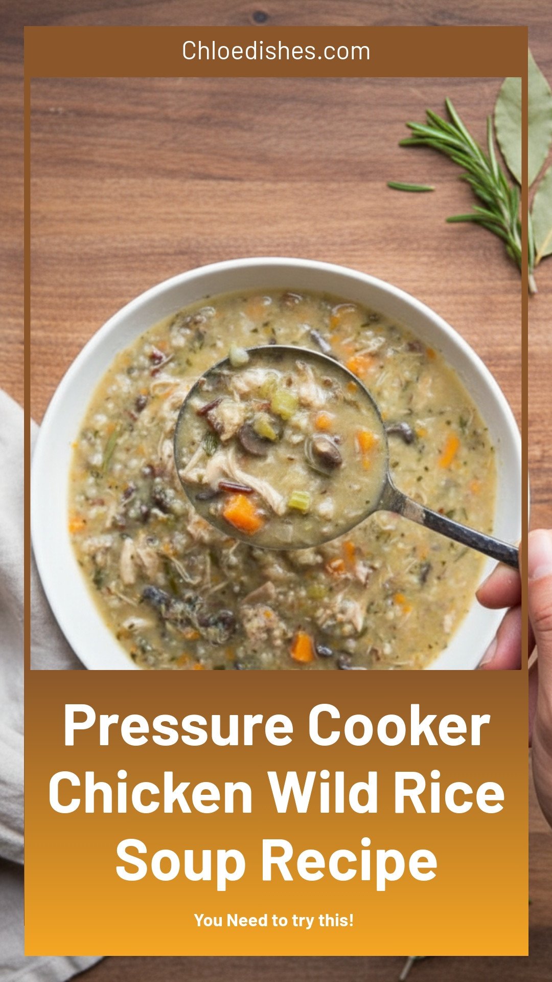 Chicken and Wild Rice Soup - Pressure Cooker/InstantPot/MultiPot Recipe | Caroline Chambers