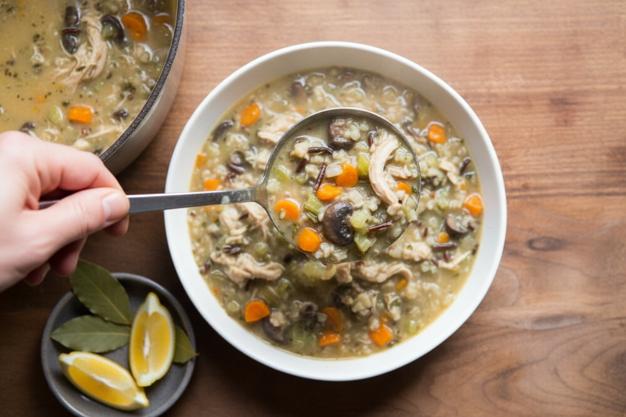 Pressure Cooker Chicken Wild Rice Soup