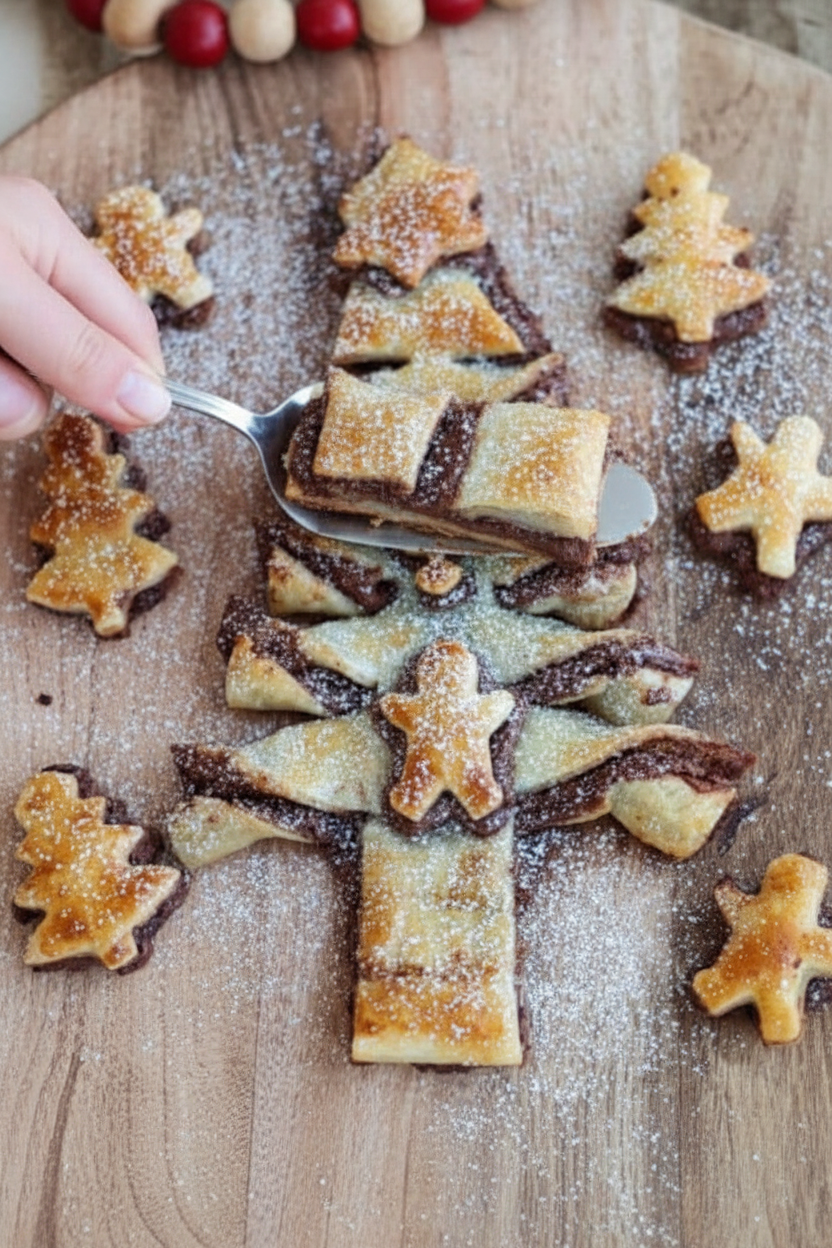 Puff Pastry Nutella Christmas Tree