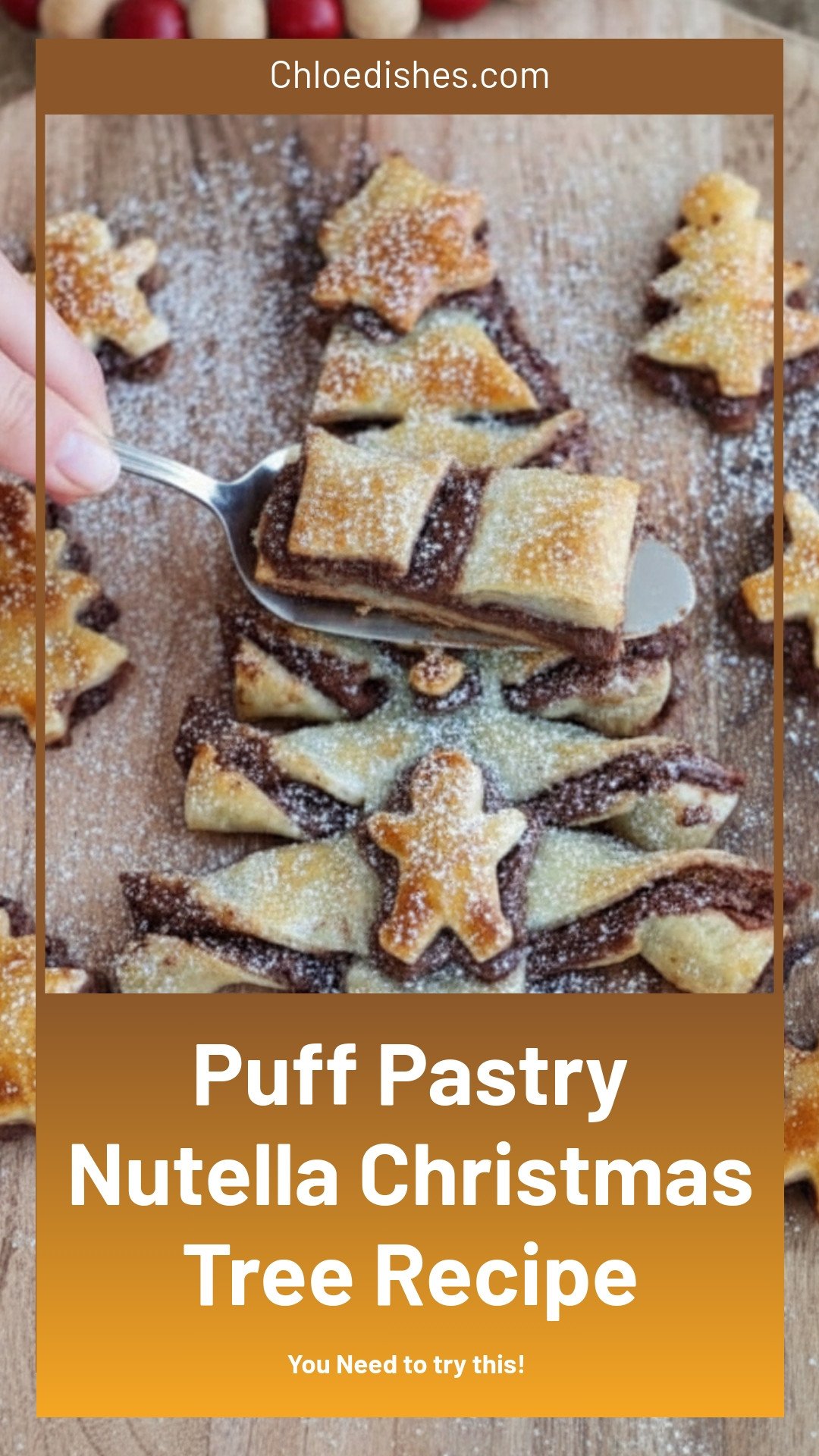 Puff Pastry Nutella Christmas Tree