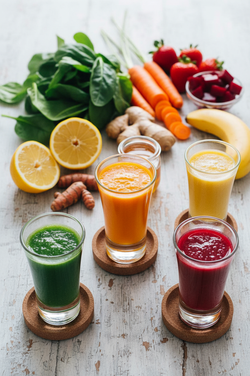 Rainbow Smoothie Shots