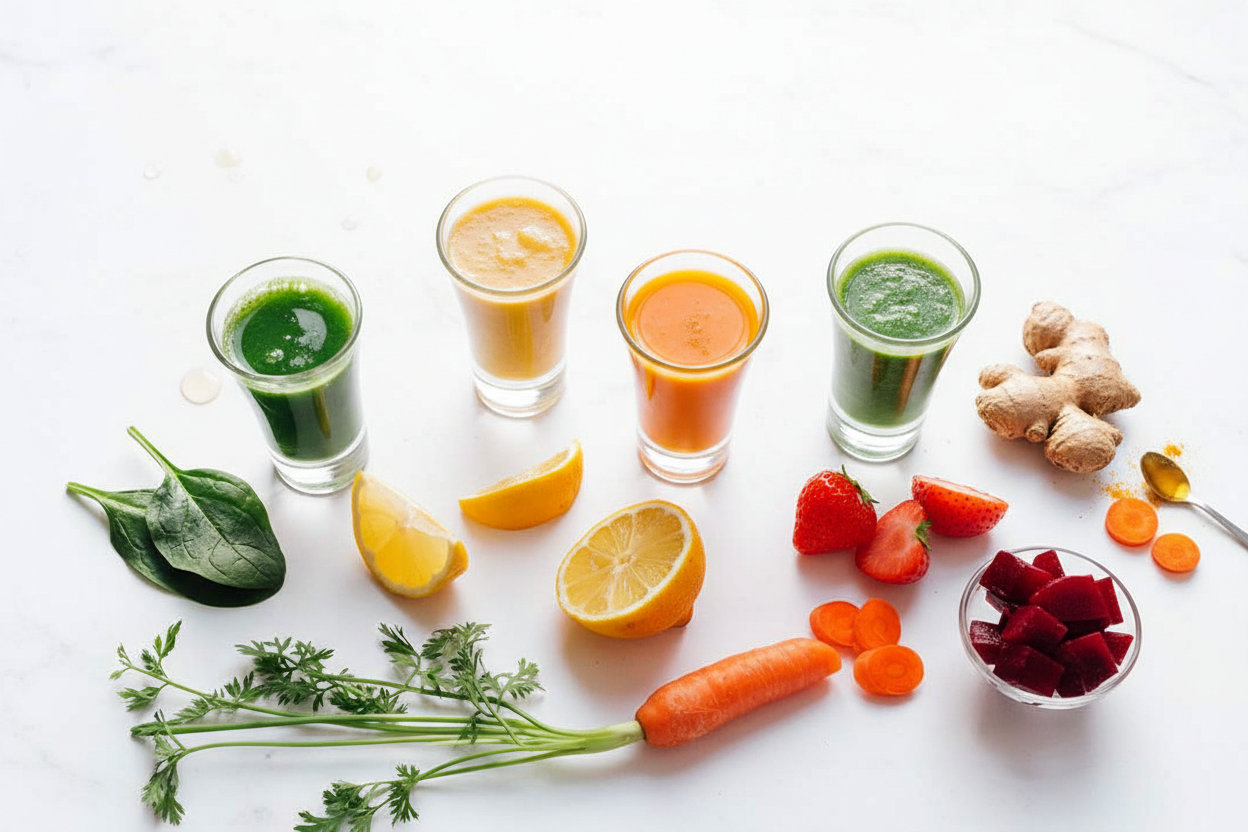 Rainbow Smoothie Shots: Rainbow Smoothie Shot Recipes for Energy