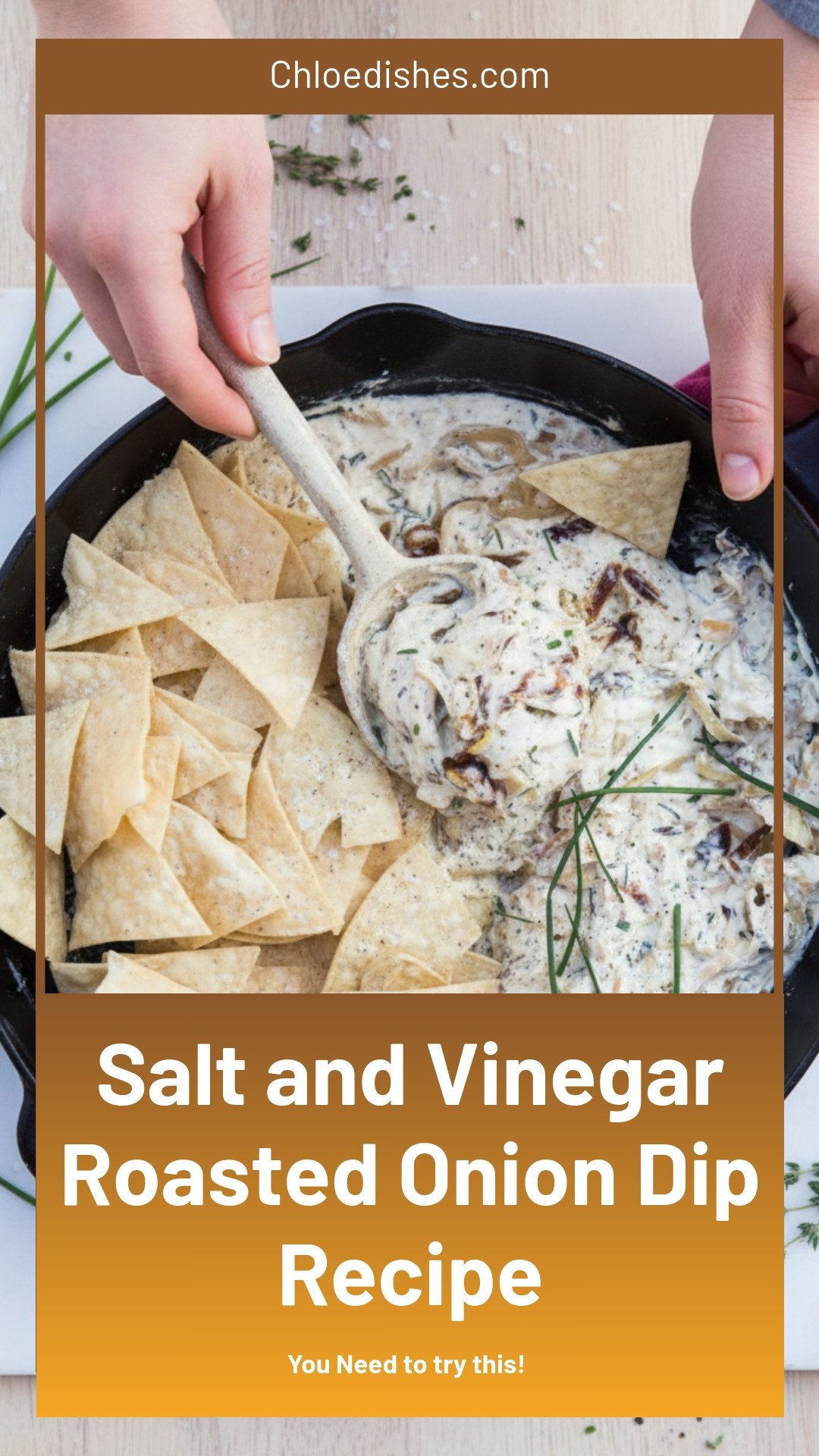 Salt & Vinegar Roasted Onion Dip | Caroline Chambers
