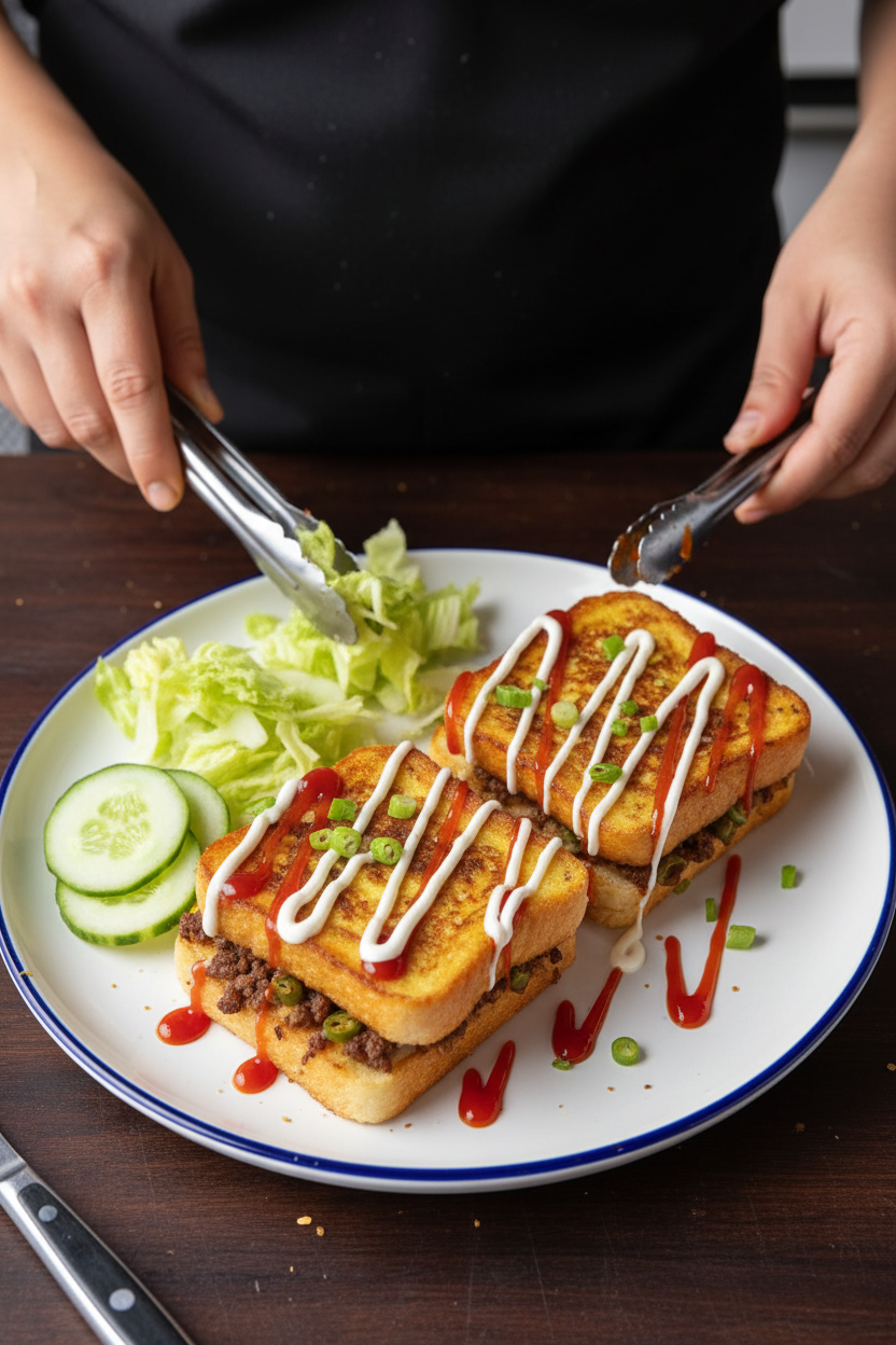 Singapore Malaysian French Toast (Roti John) Recipe