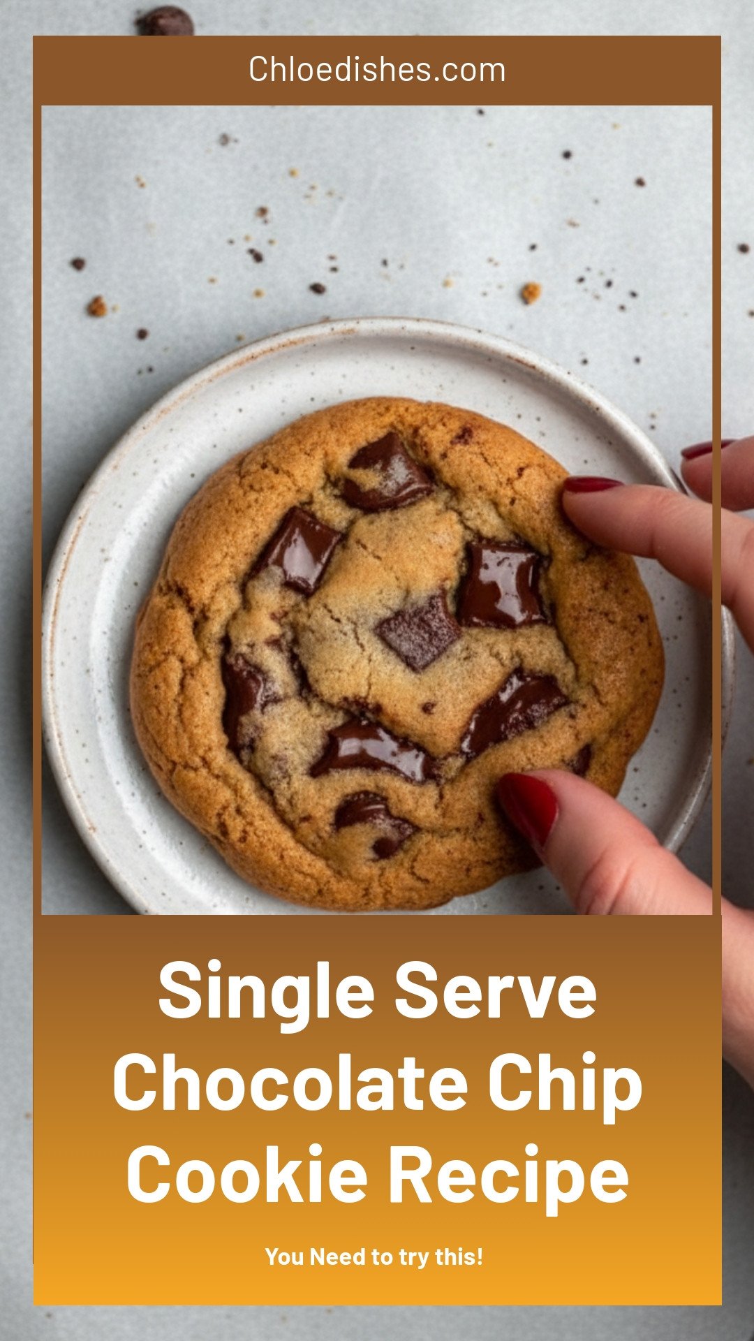 Single Serve Chocolate Chip Cookie