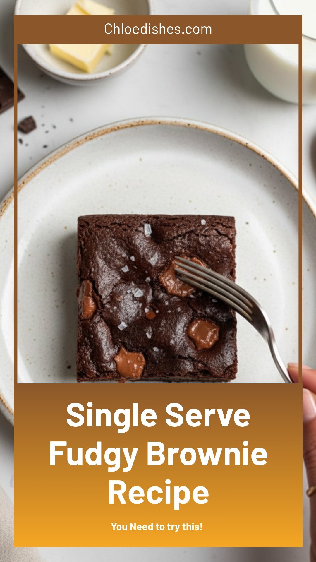 Single Serve Fudgy Brownie