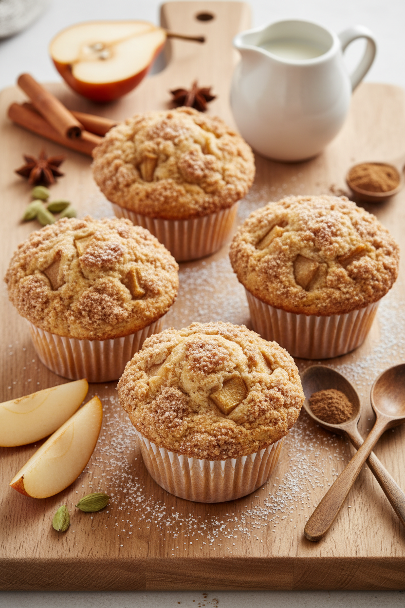 Spiced Pear Muffins Recipe