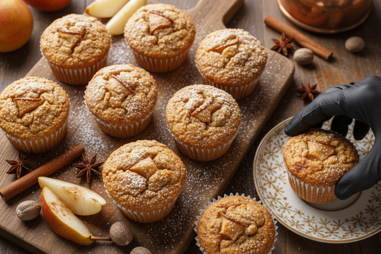 Spiced Pear Muffins Recipe for Fall Baking