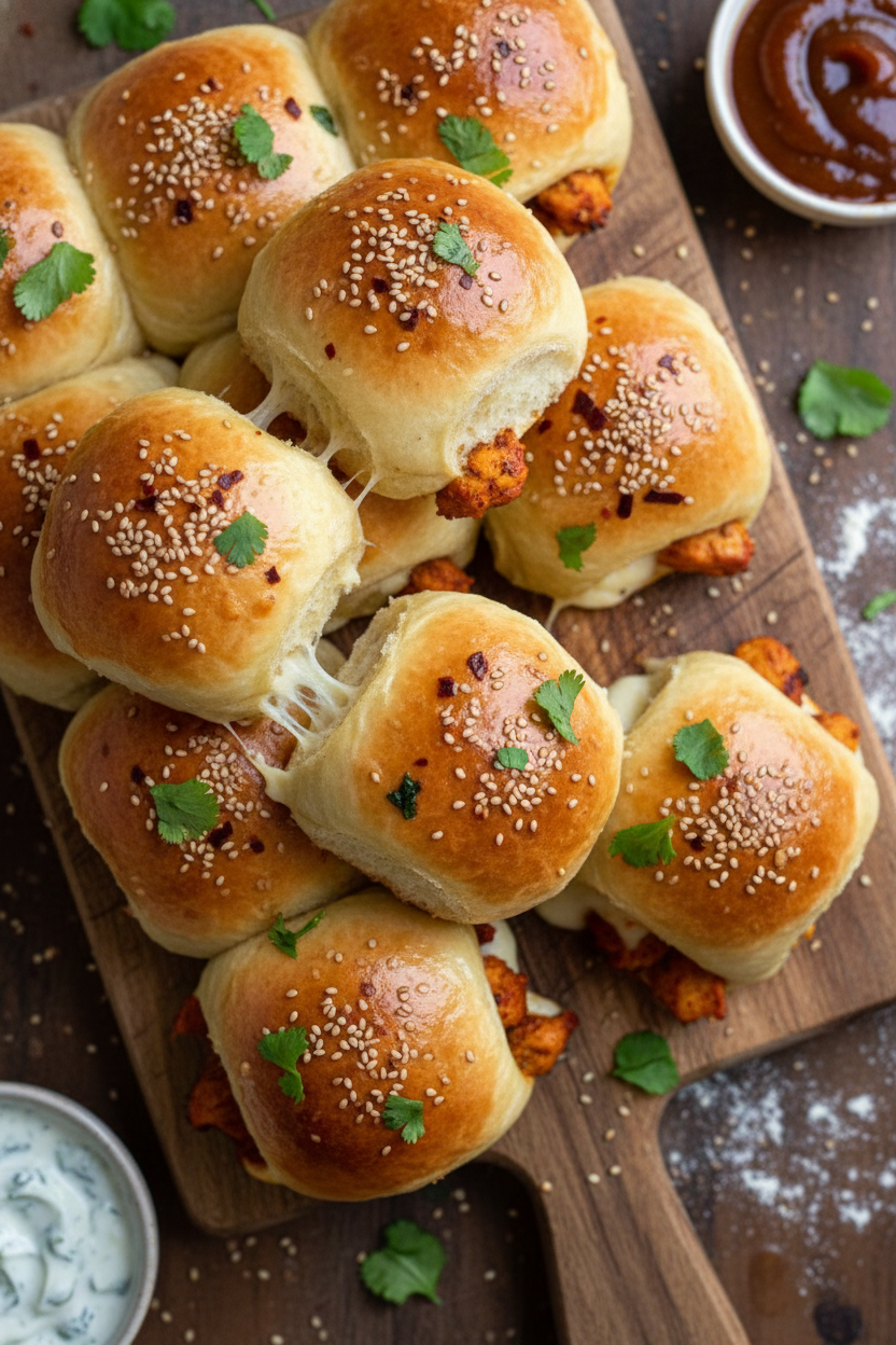 Tandoori Chicken Naan Buns