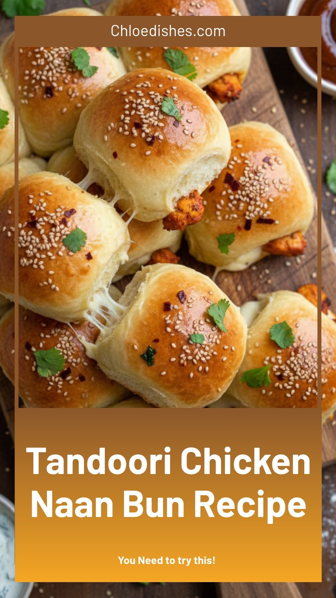 Tandoori Chicken Naan Buns