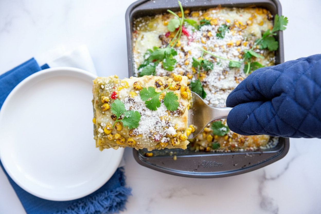 Trader Joe's Street Corn Enchilada Casserole