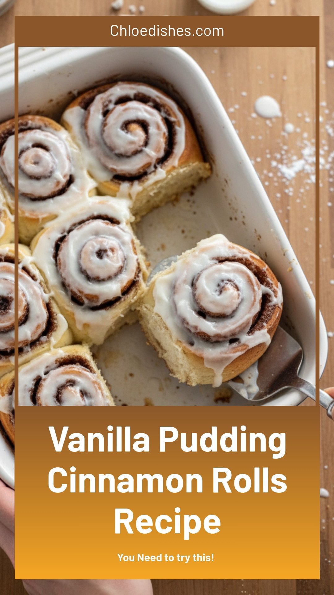 Vanilla Pudding Cinnamon Rolls Recipe