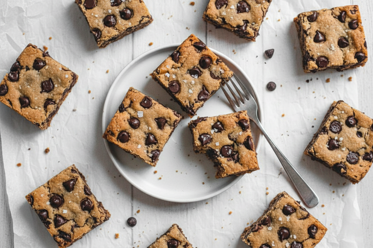 Vegan Gluten Free Chocolate Chip Cookie Bars