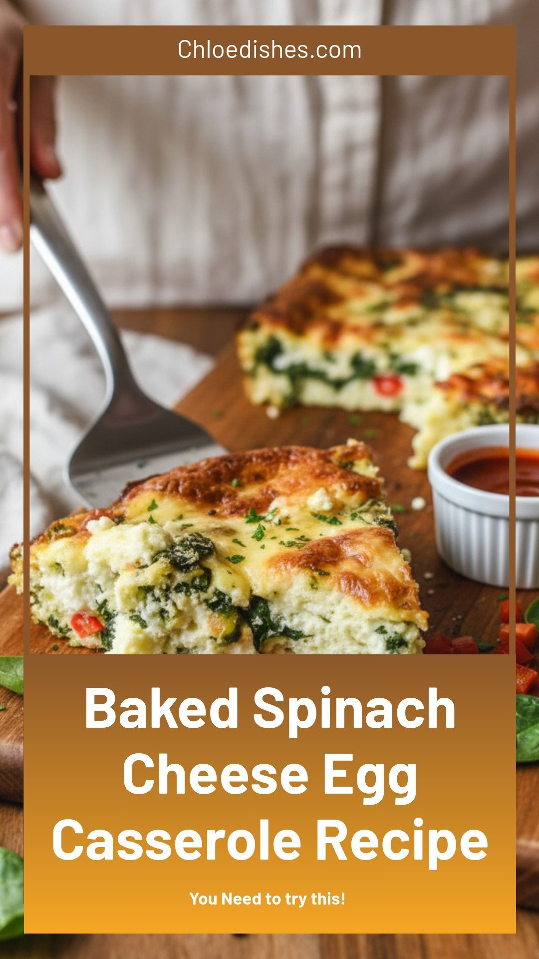 Baked Spinach and Cheese Egg Casserole Recipe