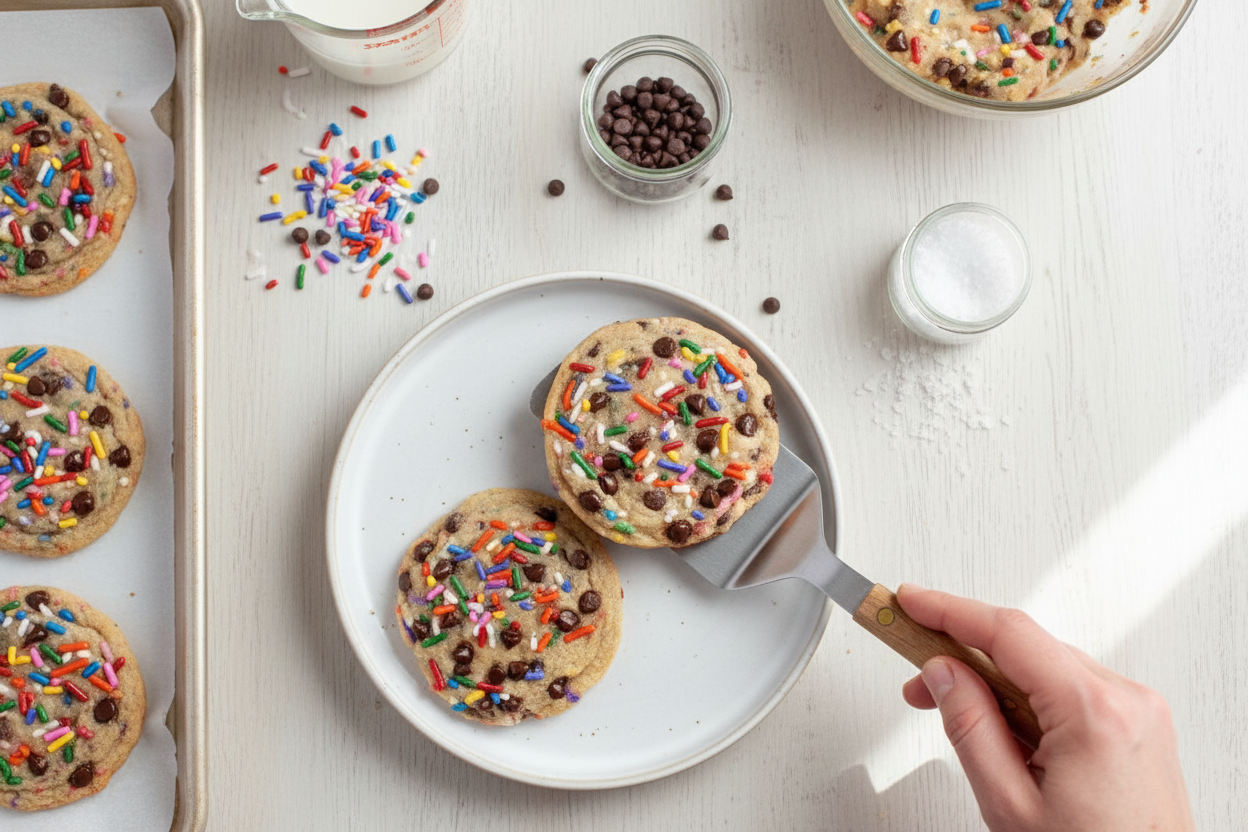 Chocolate Chip Sprinkle Cookies