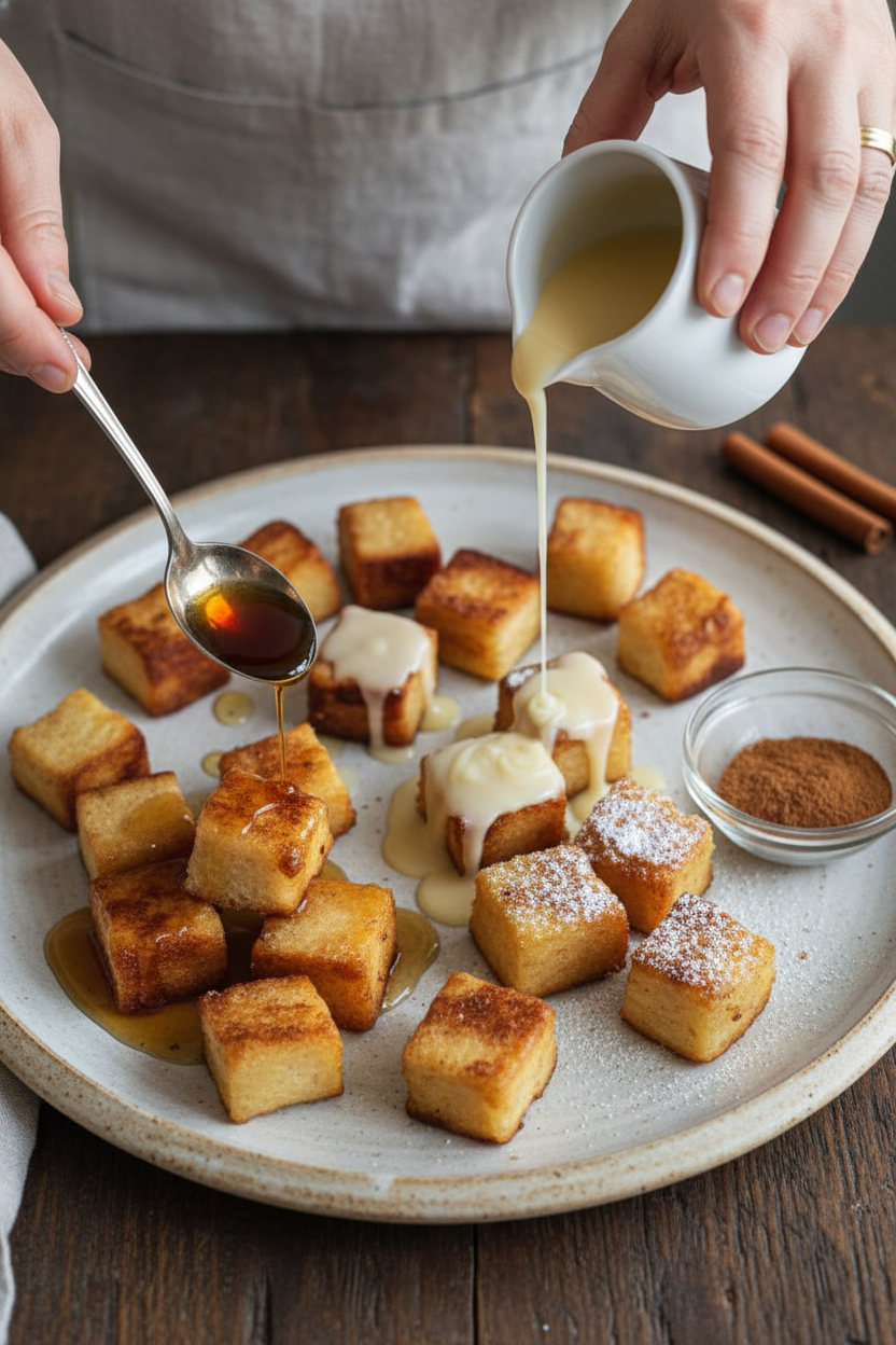 Cinnamon Roll French Toast Bites Recipe