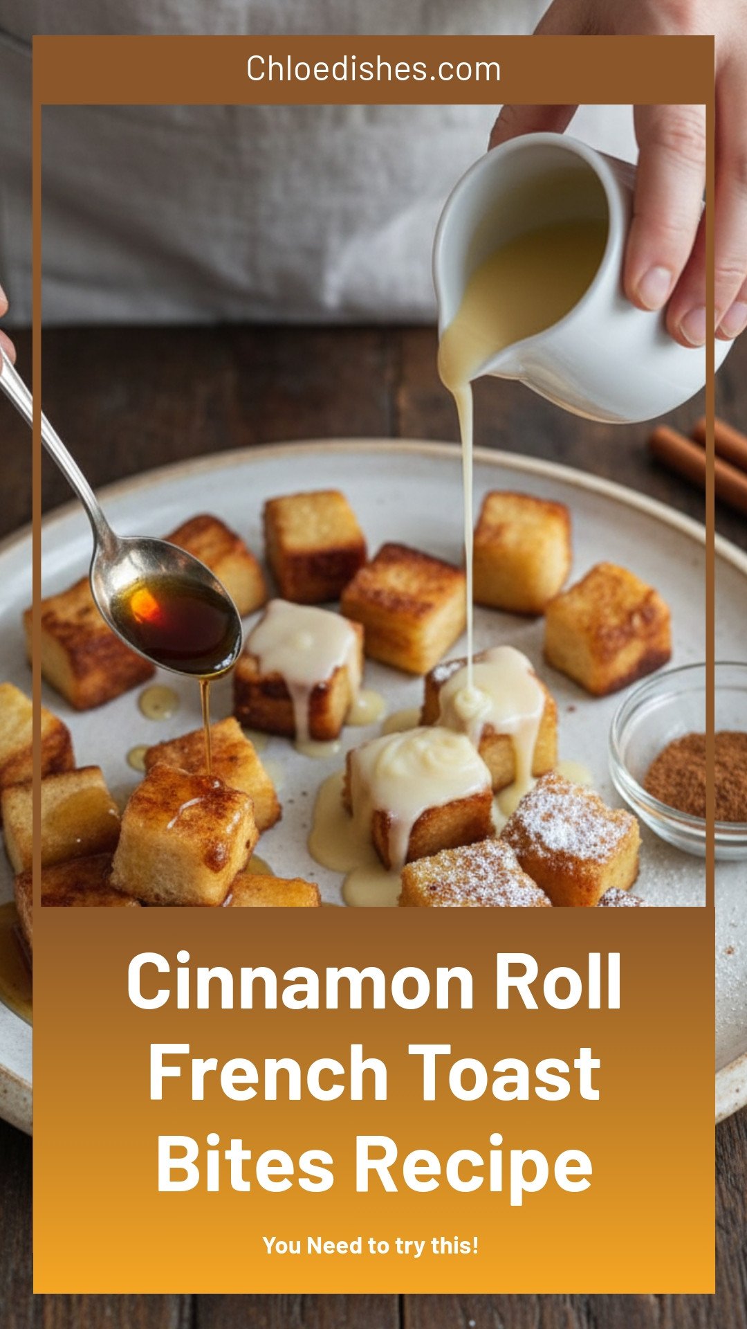 Cinnamon Roll French Toast Bites Recipe